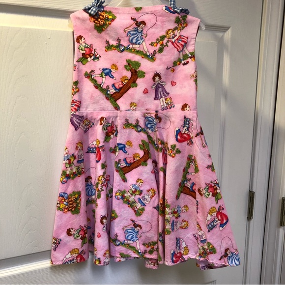 Girls Handmade Wraparound Nostalgic Dress - Picture 9 of 12